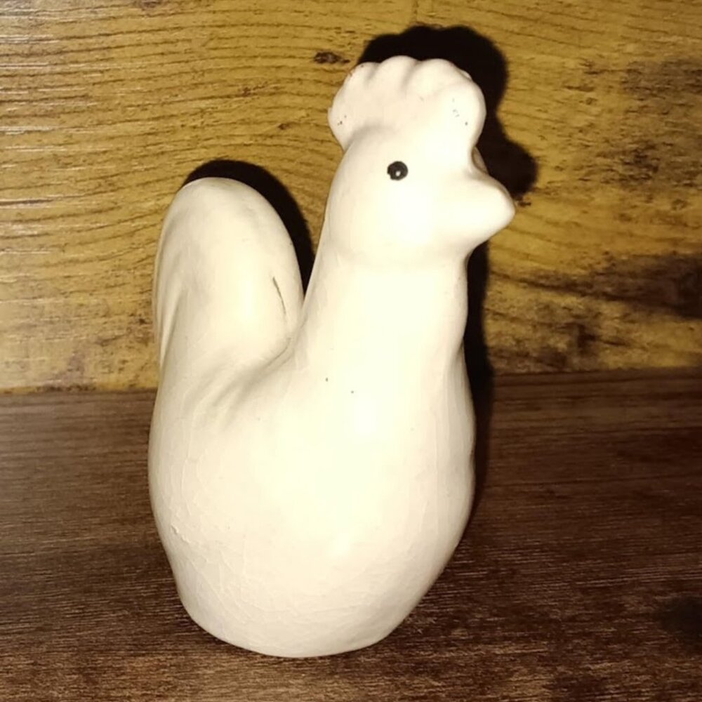 Vintage Ceramic White Chicken